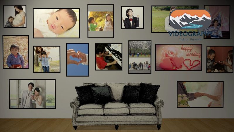 壁写真ギャラリー/家族の肖像やライフビデオ、記念日向けのフォトギャラリー作成サービス